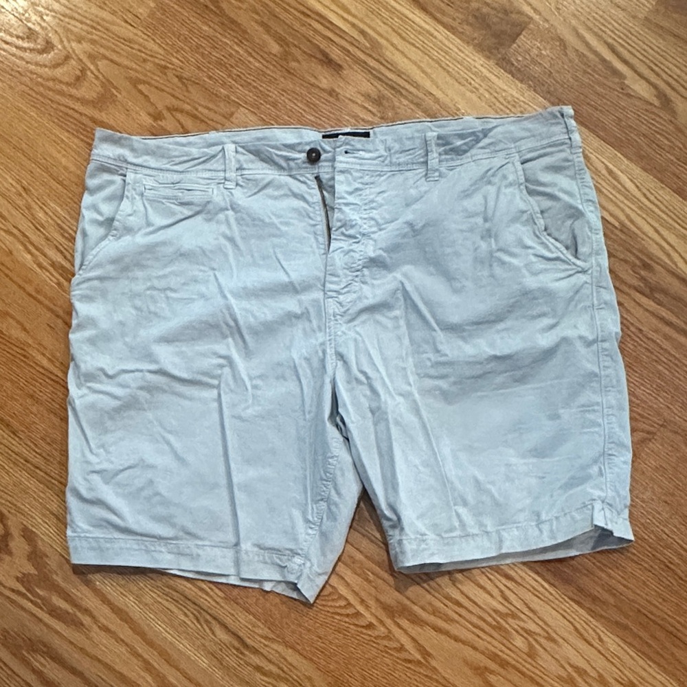 American Eagle Outfitters Men's Light Gray Flat Front Shorts